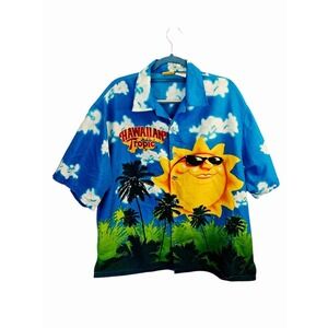 HAWAIIAN TROPIC Sunscreen Tan Lotion Shirt Promo All Over Print Extra Large‎ XL